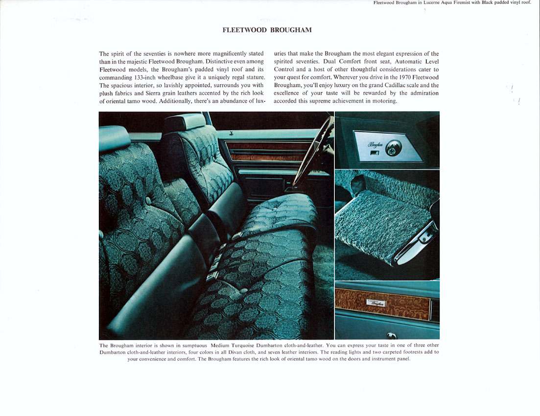 1970 Cadillac Brochure Page 9